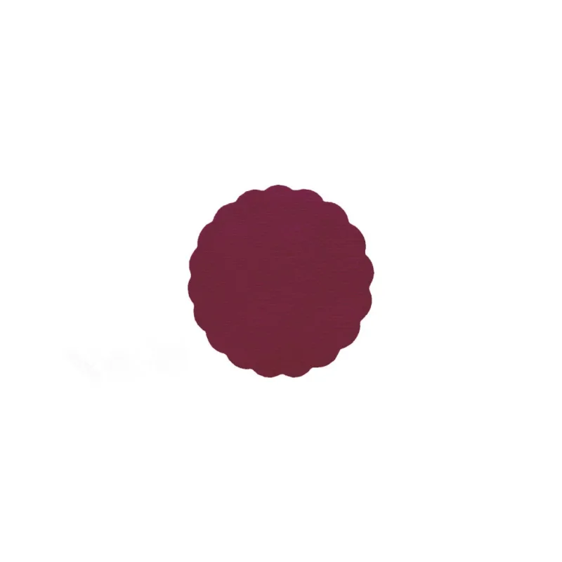 Rozetky do podšálku PREMIUM Ø 9 cm bordové [40 ks] (89808)