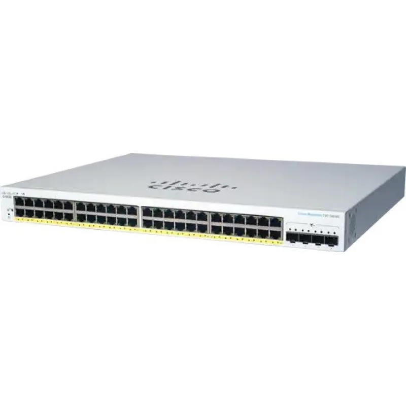 Cisco switch CBS220-48FP-4X (48xGbE, 4xSFP+, 48xPoE+, 740W) - REFRESH…
