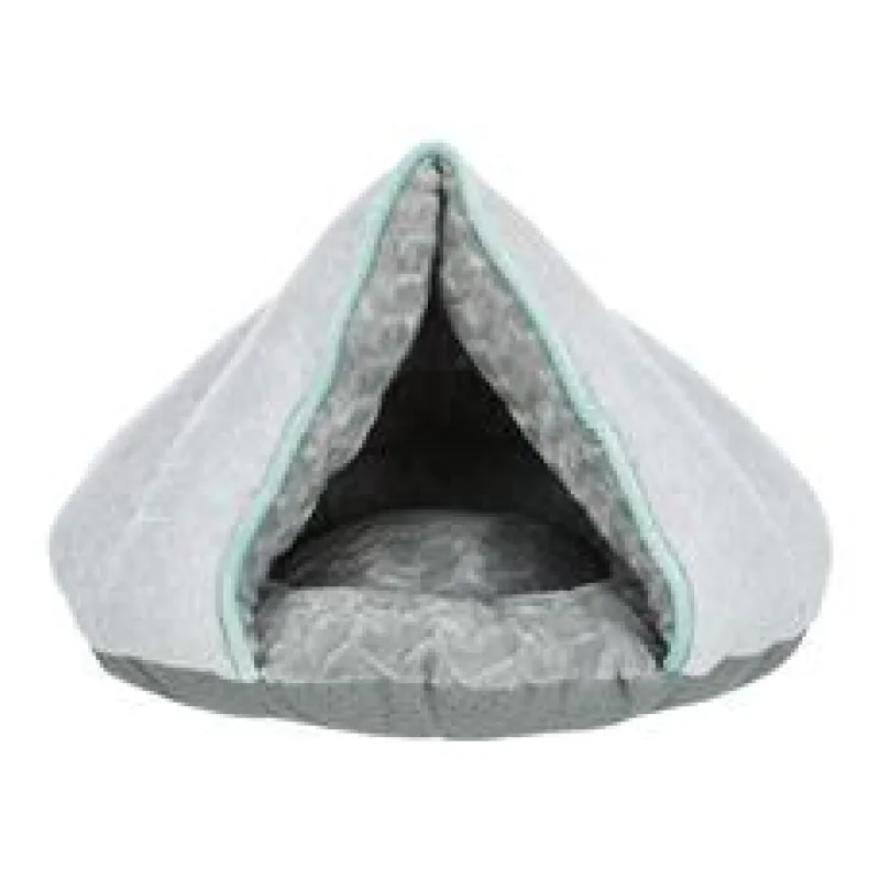 JUNIOR plyšová jeskyně - stan 45 x 30 x 40 cm šedá 1 ks