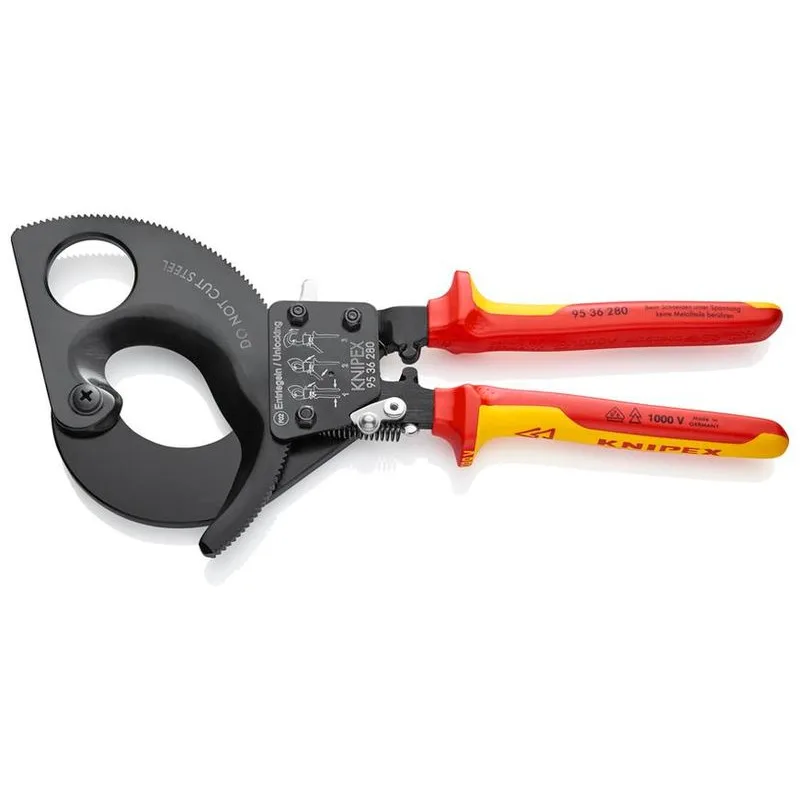 Kliešte KNIPEX 95 36 280 – Káblové, so západkou, VDE