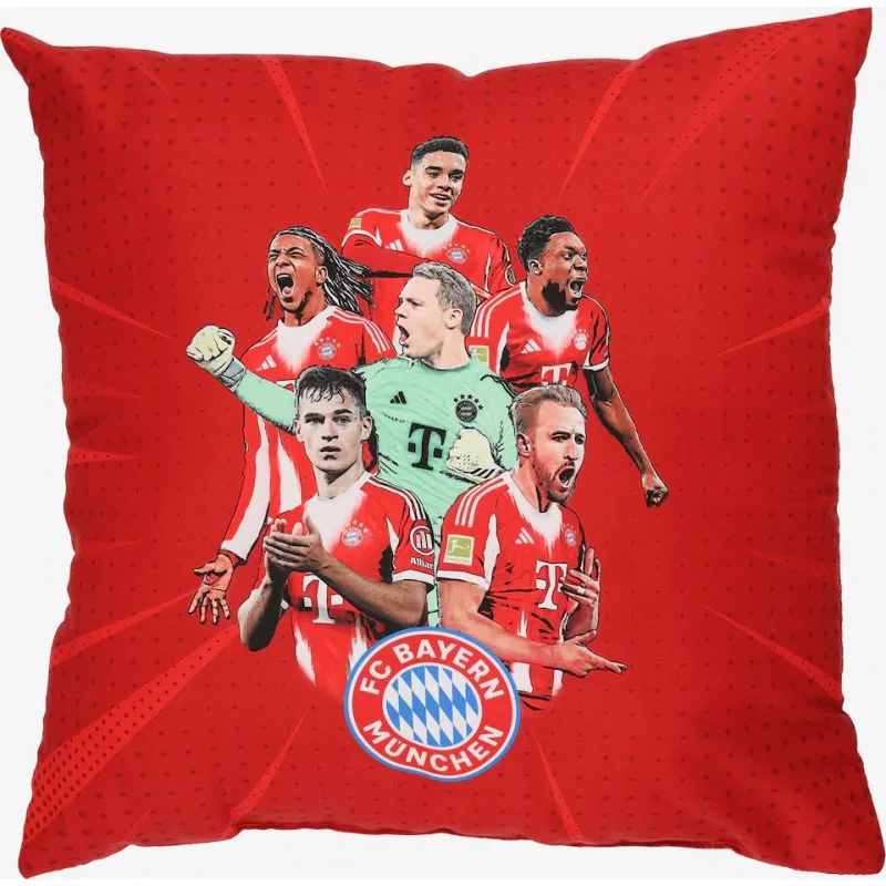 FC Bayern München - Bayern Mníchov vankúš červený 2025-2026