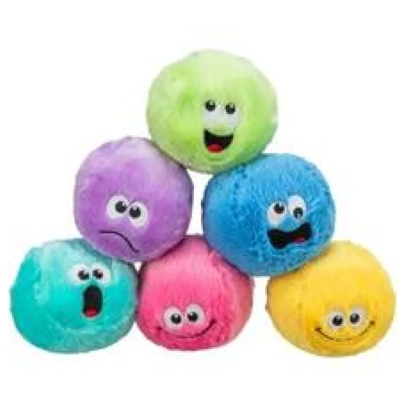 Be Eco míček Smajlík plyš se zvukem, různé barvy i výrazy ø 10 cm