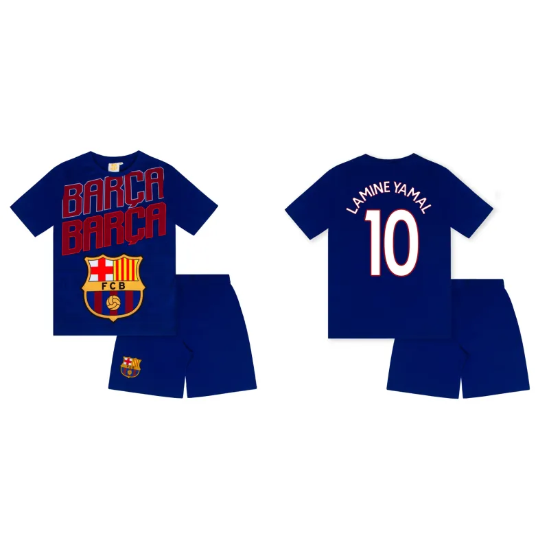FC Barcelona Lamine Yamal pyžamo modré detské - SKLADOM
