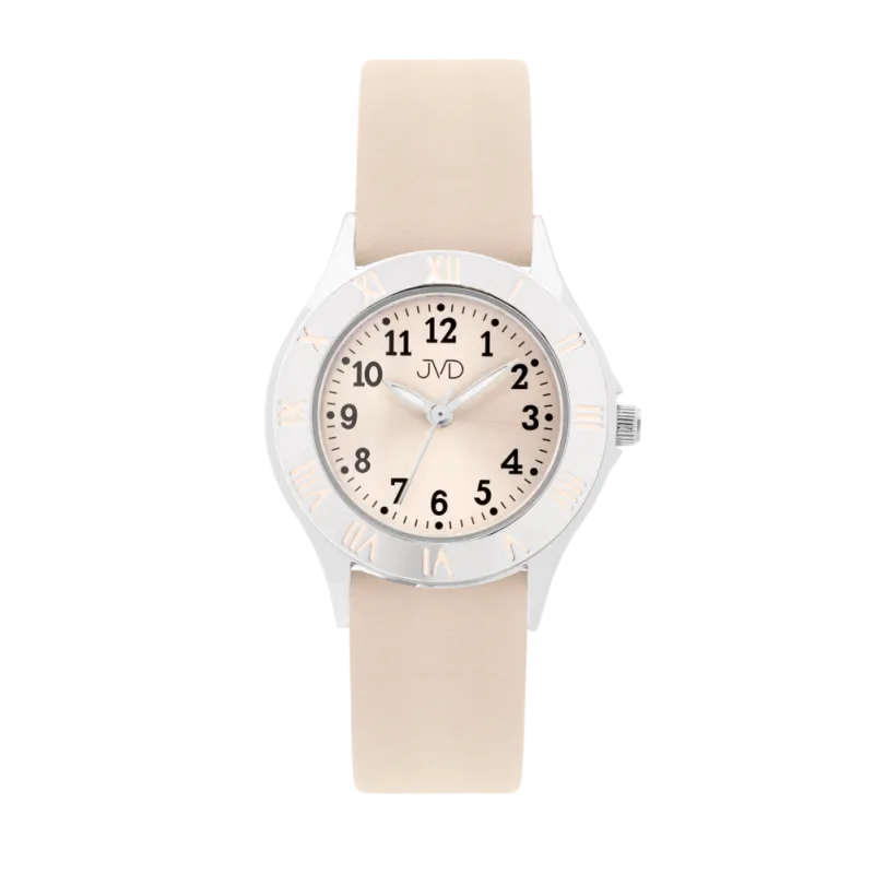 JVD Dětské dívčí náramkové béžové hodinky JVD J7216.3