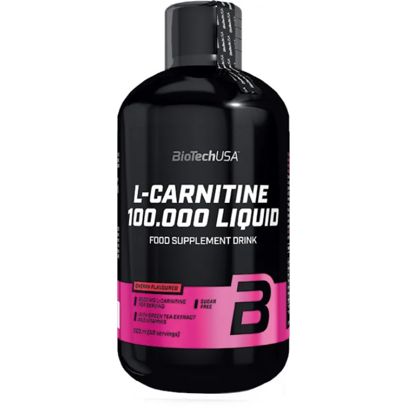 L-Carnitine 100.000 Liquid - 500 ml - BioTech USA Príchuť: Jablko