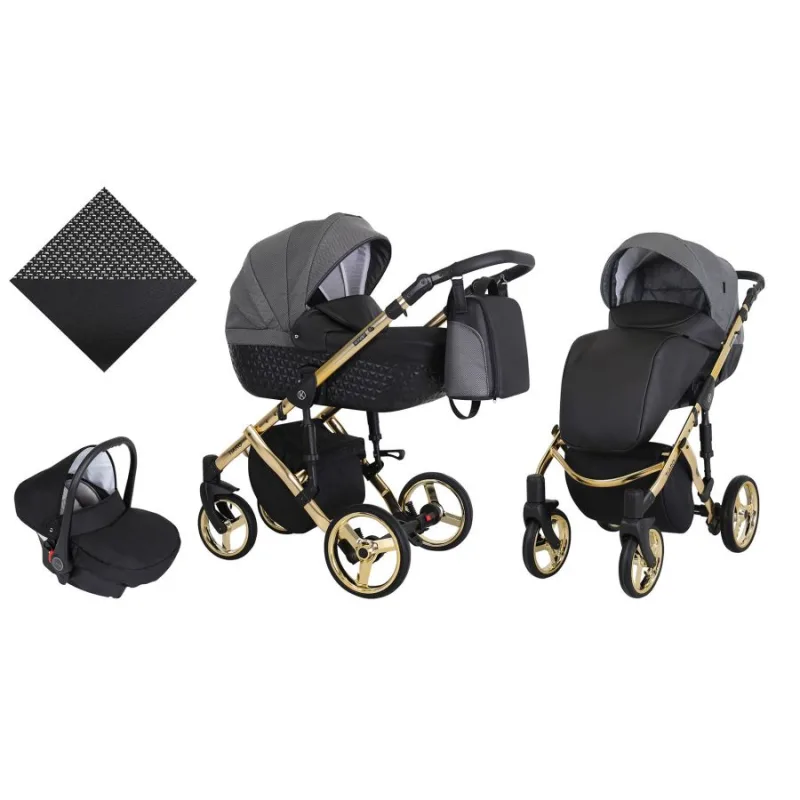 Kočík Kunert Tiaro Premium gold frame 3v1 - 06