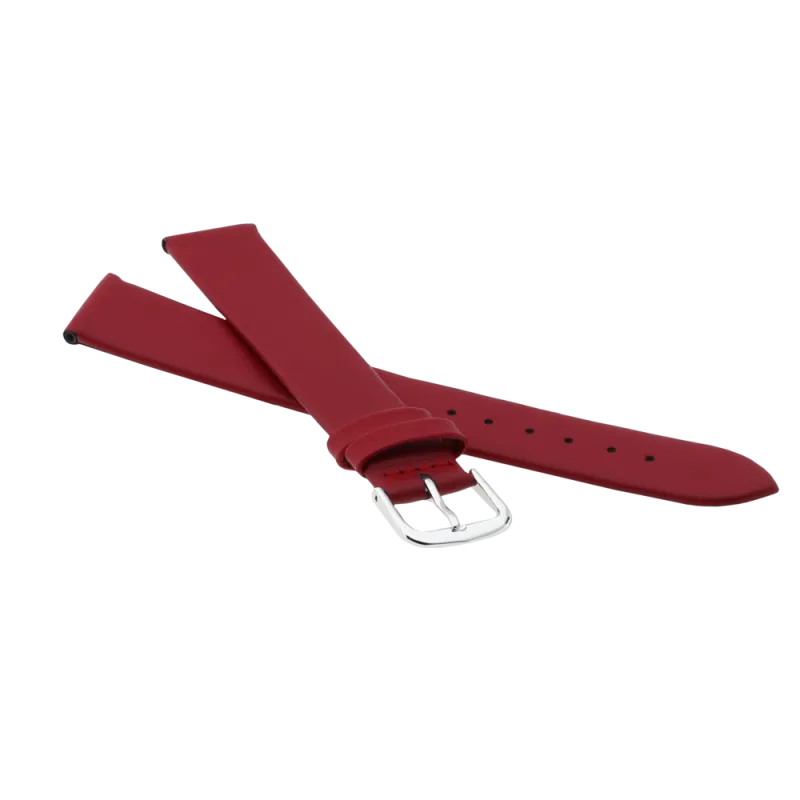 JVD Unisex červený kožený řemínek na hodinky R14807/14P