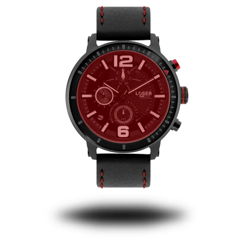 Luxusní nadčasové sportovní vodotěsné mohutné hodinky LOSER S-Mode FIRE