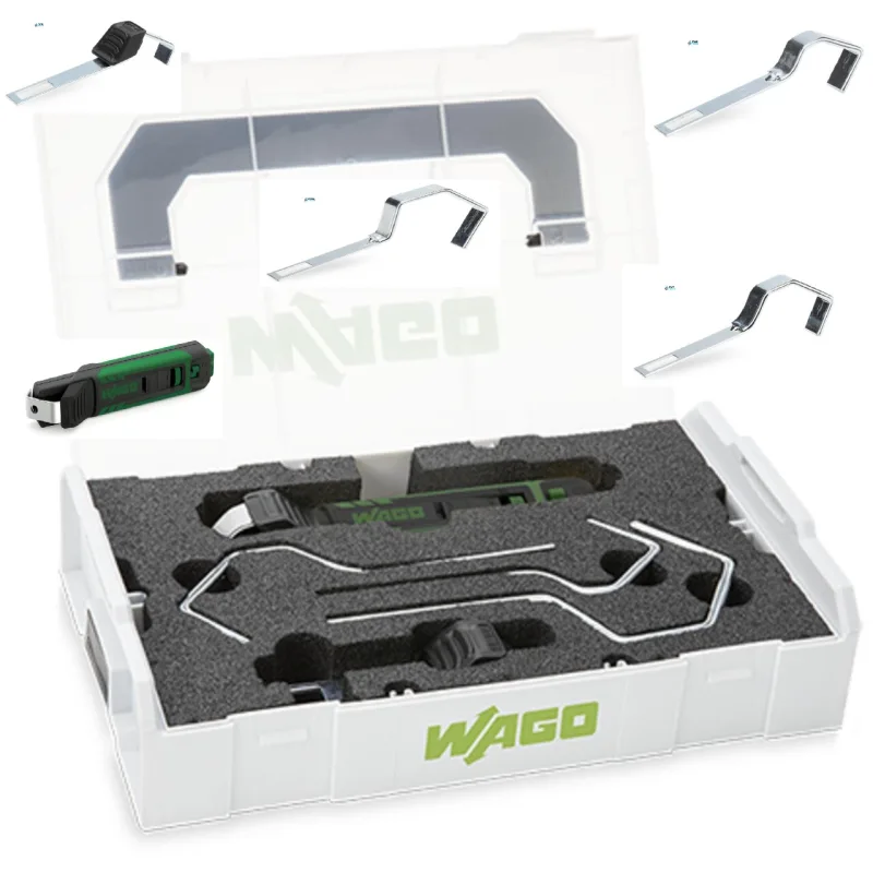 Odizolovacia sada WAGO 206-1400 - sada v kufríku nož 206-1403 + všetky držiaky káblov