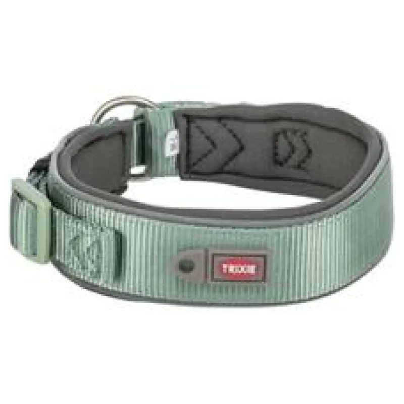 PREMIUM obojek EXTRA široký, šalvěj/grafit XS-S: 27-35 cm/25 mm