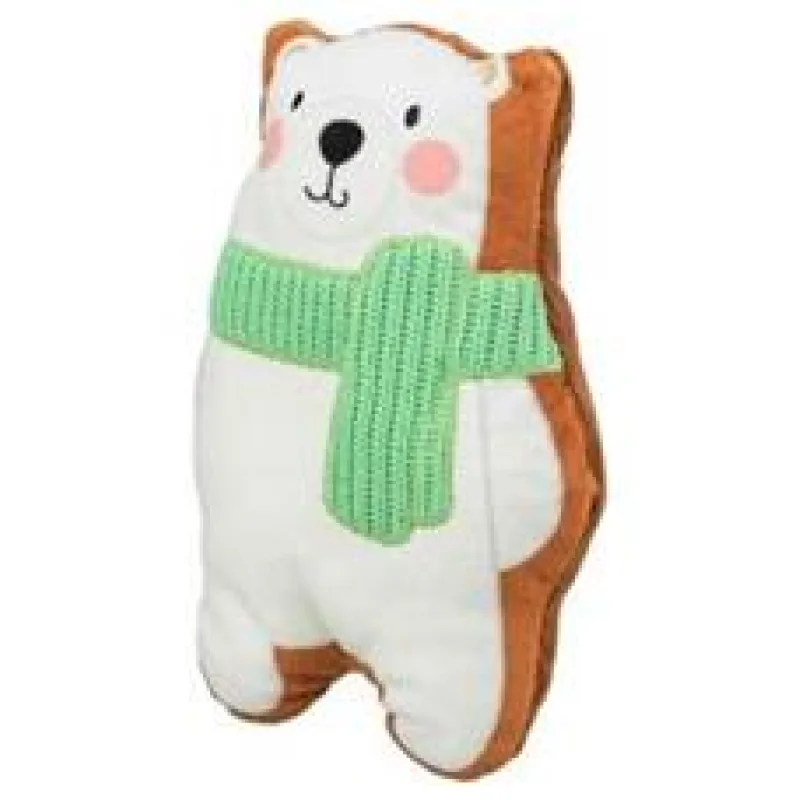 Xmas Bear - medvídek, hračka pro psy, se zvukem, plyš 20 cm