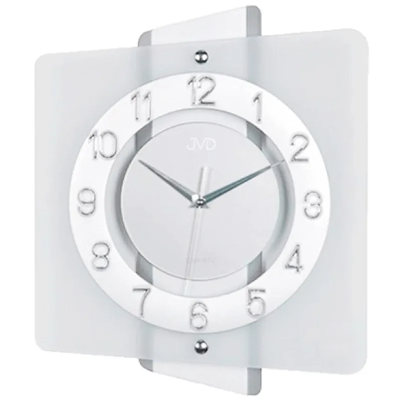 Luxusní skleněné netikající hodiny JVD NS20133.2