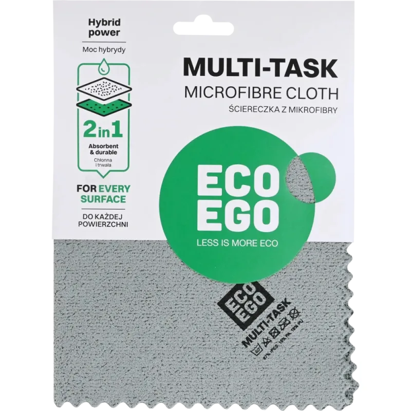 York Multi Task Multifunkčná handrička z mikrovlákna 2V1 sivá 35x35 cm