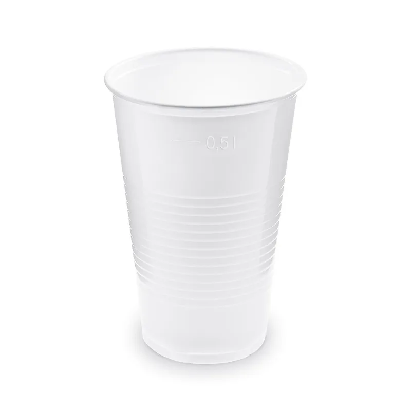 Kelímek bílý 0,5 l -PP- (Ø 95 mm) [50 ks] (73205)