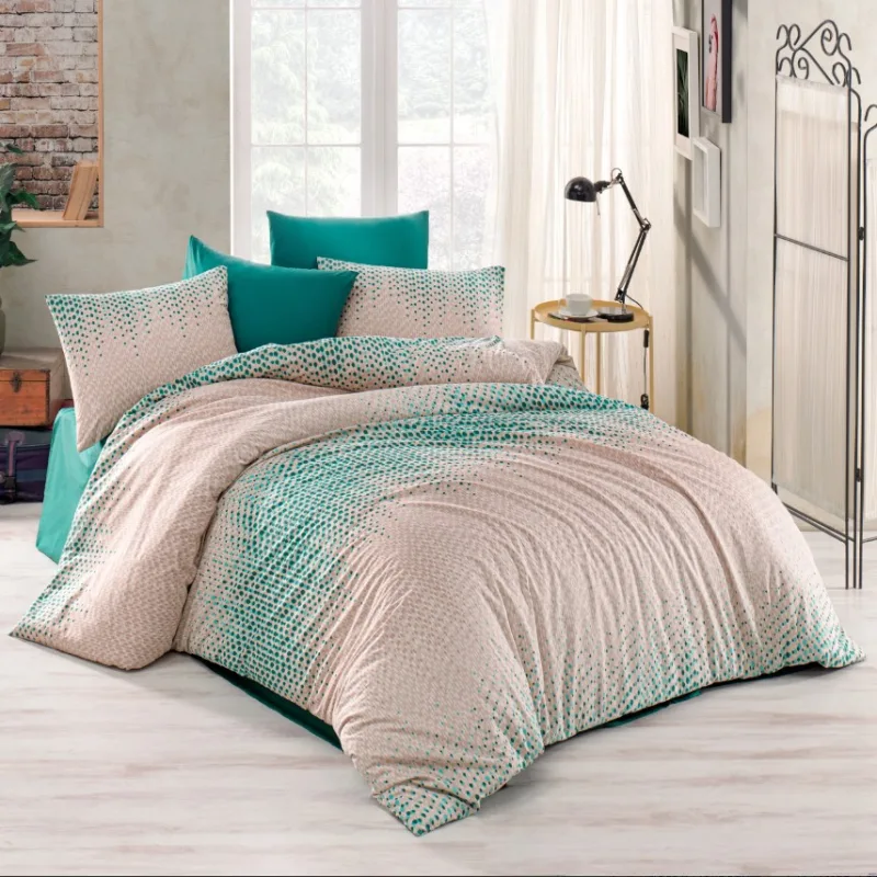 Bavlnené obliečky Gradace green 140x200/70x90 cm