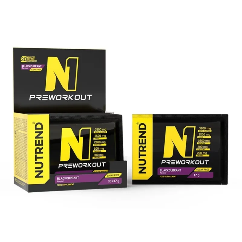 N1 10 x 17 g - Nutrend Príchuť: Čierna ríbezľa
