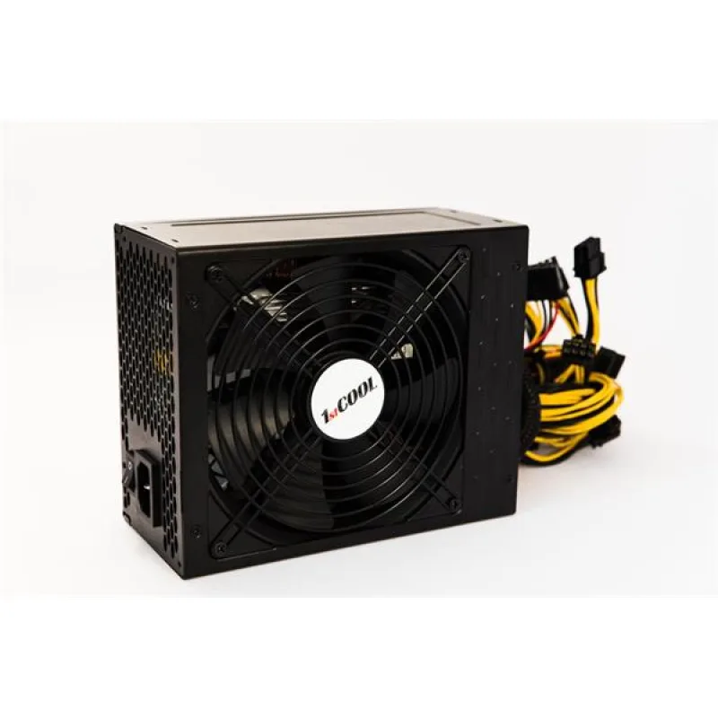 Zdroj 1600W 1stCOOL MINER 1600, účinnosť 90+, 14cm ventilátor ECP-1600A…