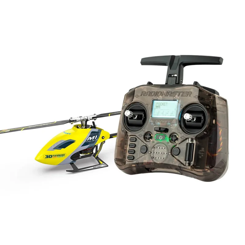 OMP M1 EVO RC 3D vrtulník RTF-Žlutá+baterie do vysílače zdarma!