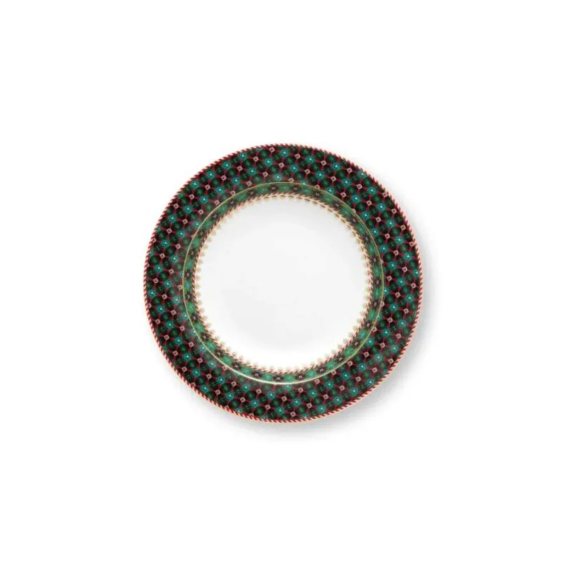 Pip Studio Berry Blues hluboký talíř Ø21,5cm, zelený