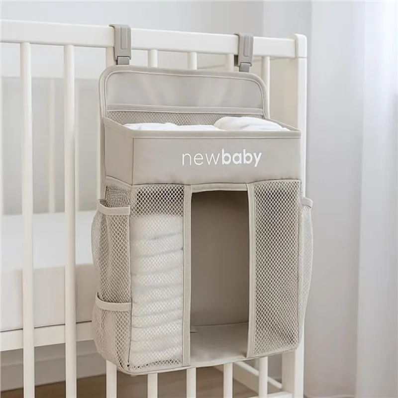 Organizér na postieľku TinyTidy New Baby sivý