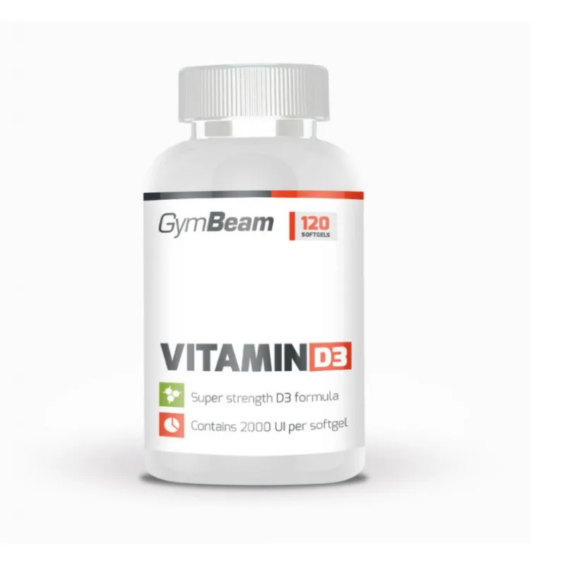 Vitamín D3 2000 IU 120 kapsúl - GymBeam