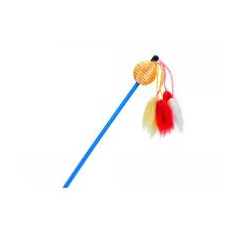 Beeztees Škádlítko pro kočky rybářský prut 60cm