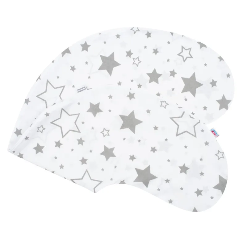 Obliečka na dojčiaci vankúš New Baby Hviezdy sivé