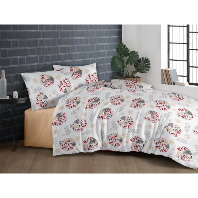 Vianočné obliečky bavlna Stella 200x220/2x70x90 cm