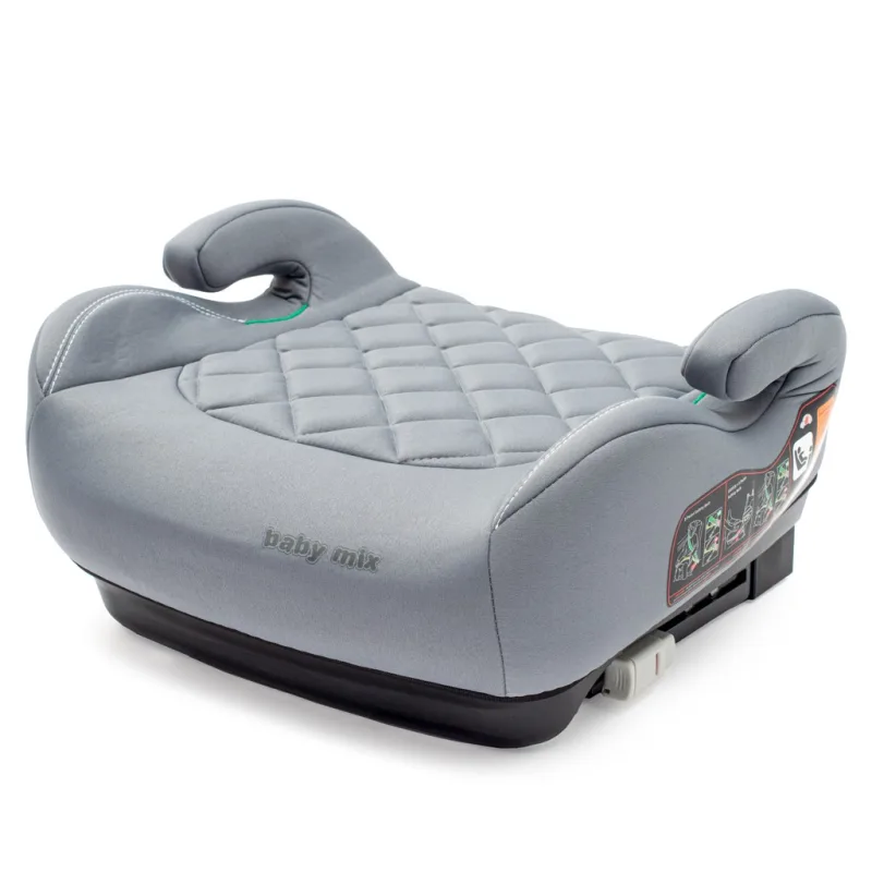 Autosedačka-podsedák BABY MIX HERO Plus ISOFIX I-SIZE grey 2025