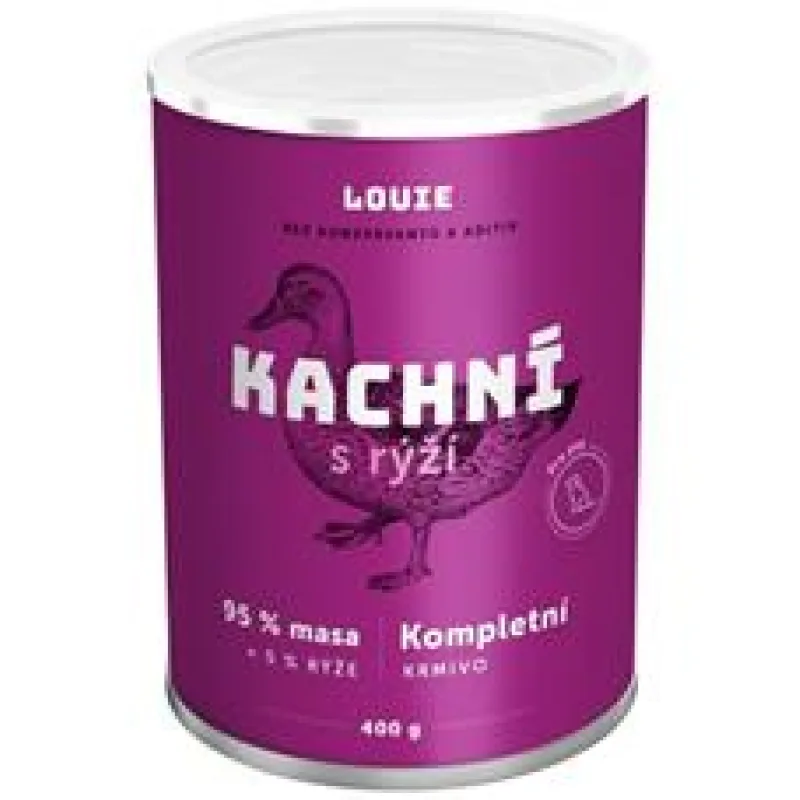 Louie konz. pro psy kachní s rýží 1200 g