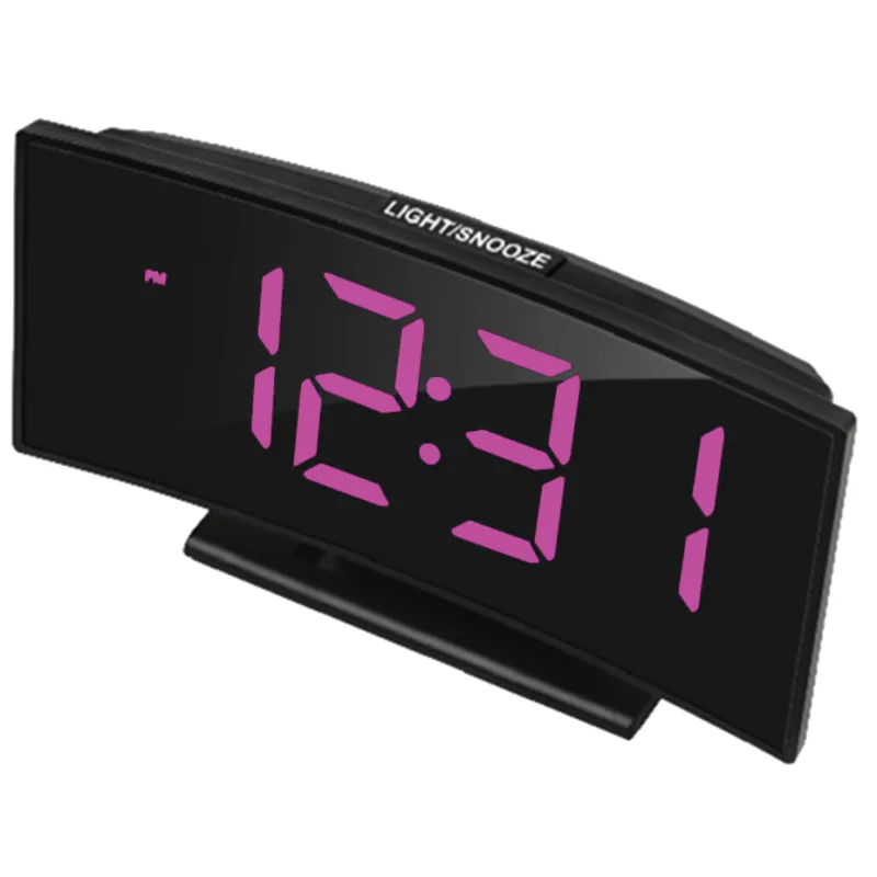 JVD Digitální budík do sítě s fialovými LED svítícími čísly JVD SB681.4