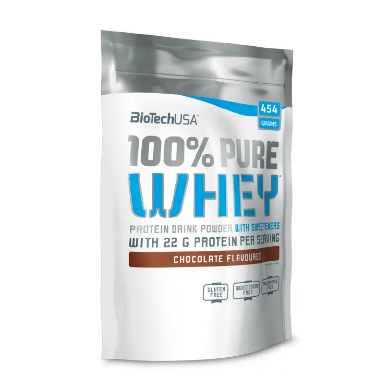 100% Pure Whey 454 g - BioTech USA Príchuť: Karamel - Kapučíno