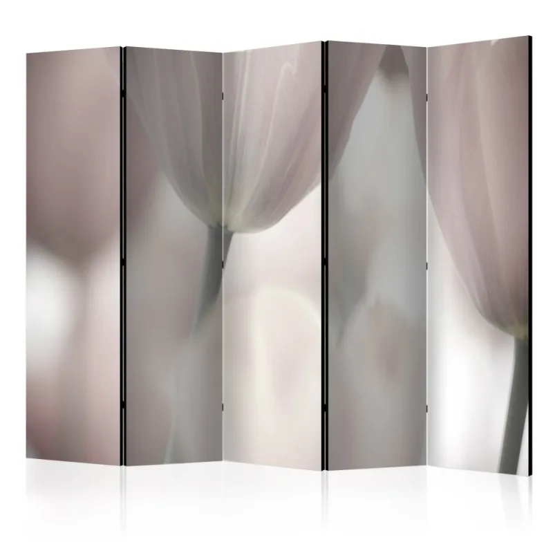 Artgeist Paraván - Tulips fine art - black and white [Room Dividers]