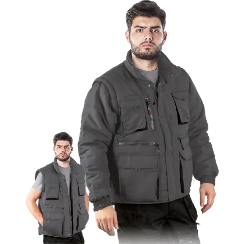 Reis CZAPLA2 2v1 zateplená bunda sivá