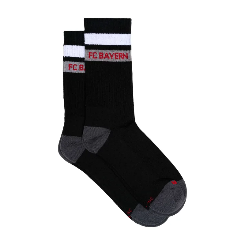 FC Bayern München - Bayern Mníchov ponožky čierne (2 páry v balení) - SKLADOM