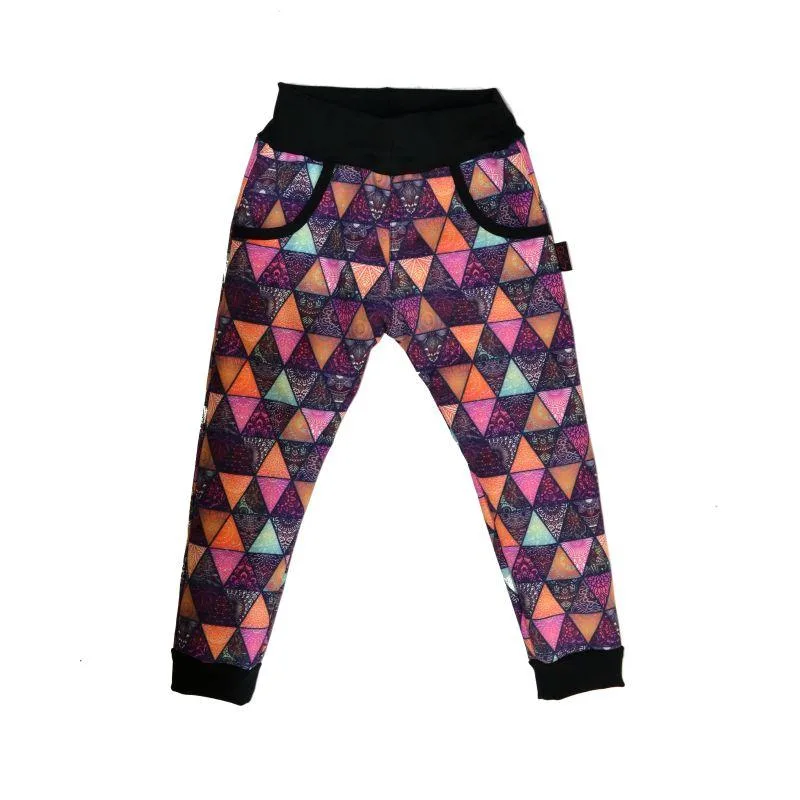 Detské nohavice softshellové - mandaly