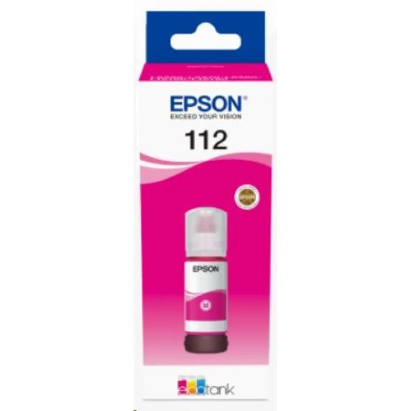 Fľaštička s atramentom EPSON 112 EcoTank Pigment Magenta C13T06C34A
