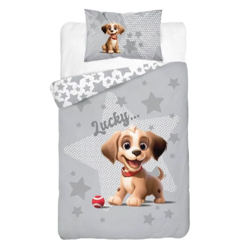 Bambusové obliečky do postieľky Roztomilý psík 100x135/40x60