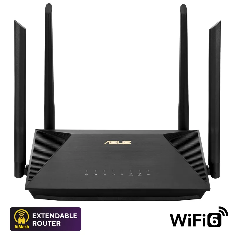 ASUS RT-AX53U (AX1800) WiFi 6 Extendable Router, 4G/ 5G Router…