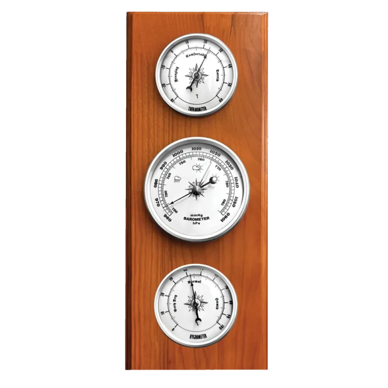 JVD Dřevěný hranatý teploměr, vlhkoměr a barometr JVD BA233/41