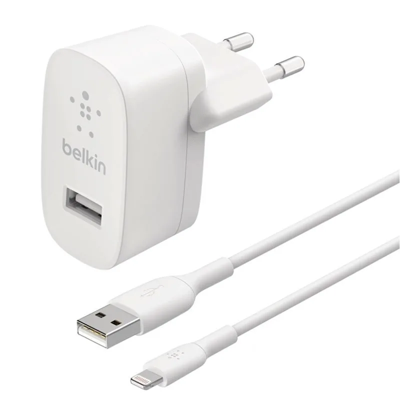 Belkin Boost Charge USB-A Wall Charger 12W + 1m USB/Lightning kábel…
