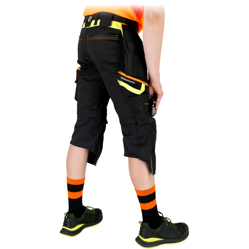 Leber&Hollman HARVERCOOL-TR BYP pánske kraťasy Black/Yellow S-3XL