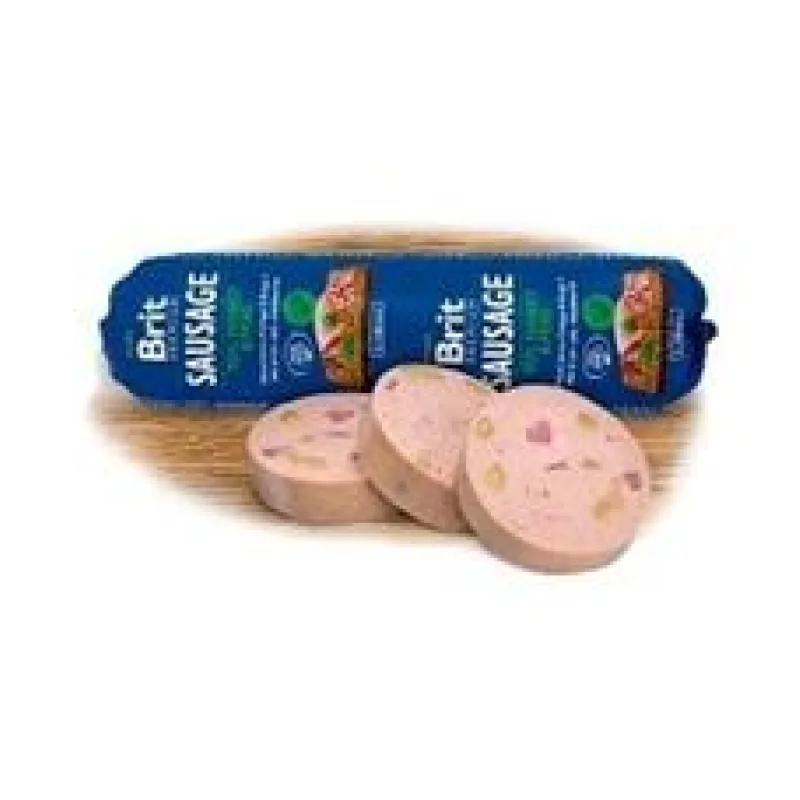 Brit Sausage Turkey & Pea New 800 g