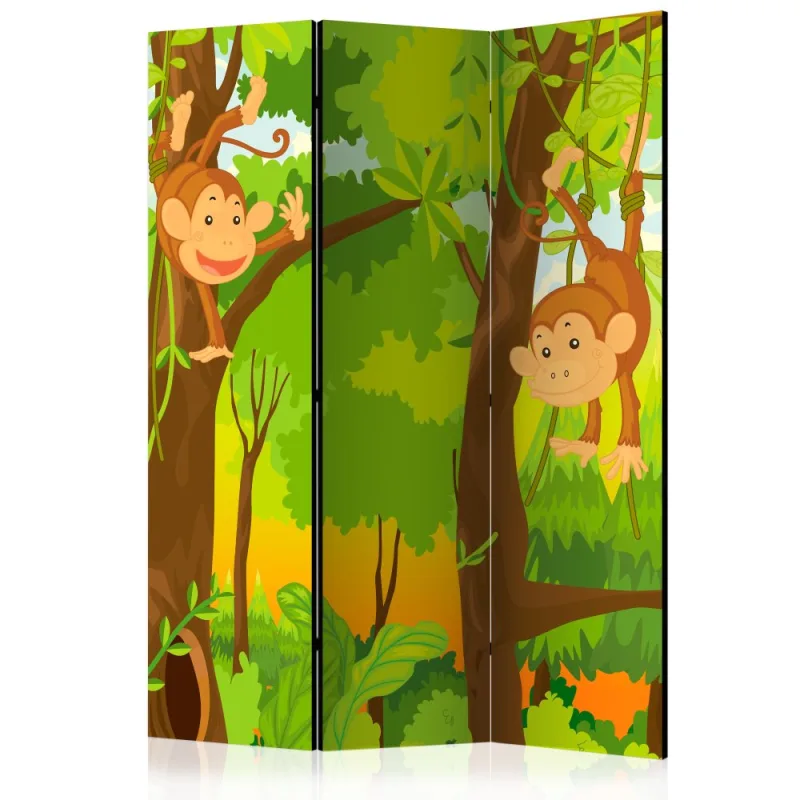 Artgeist Paraván - Jungle - Monkeys [Room Dividers]