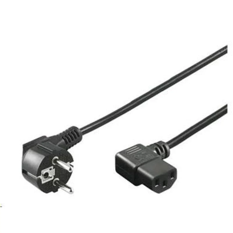 PREMIUMCORD Napájací kábel 230V 2m uhlový 90° kpsp2-90