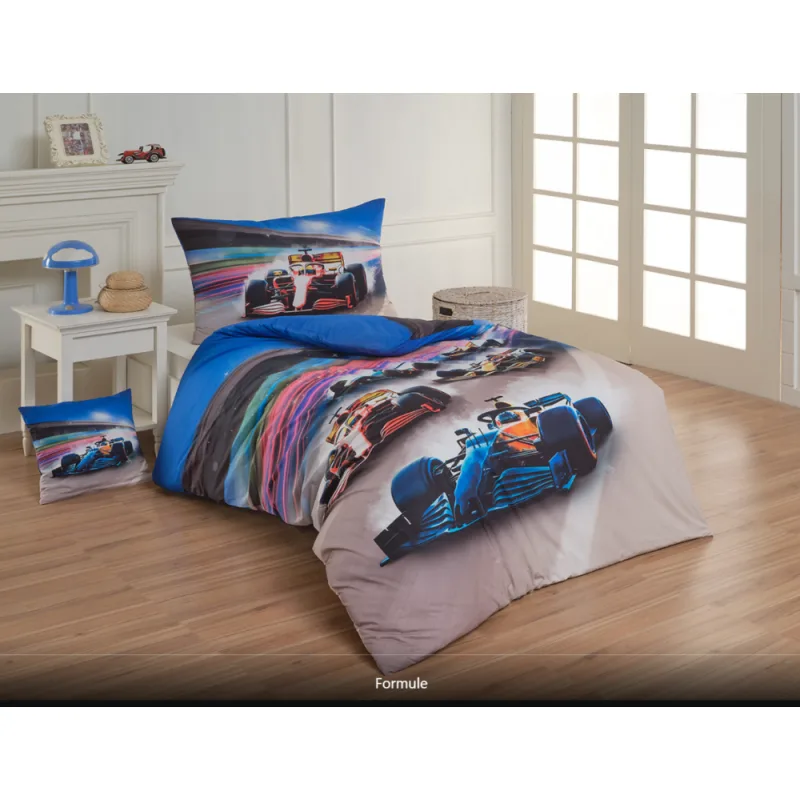 Matějovský Posteľné obliečky Bavlna Deluxe digitál Formula 70x90 cm