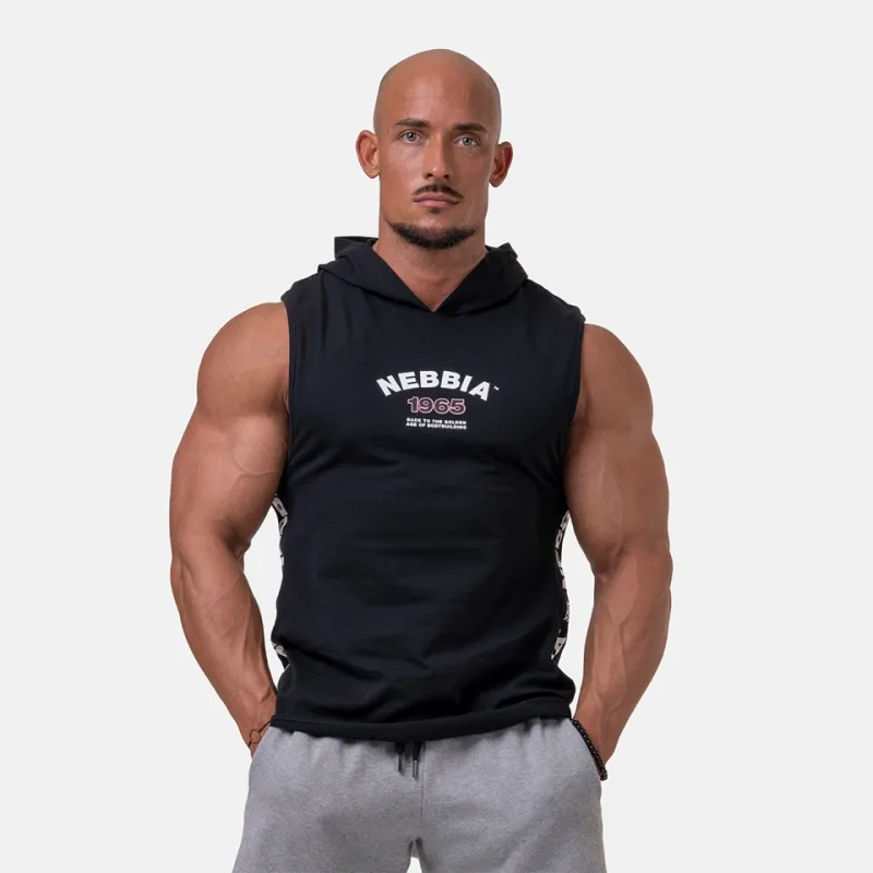 Pánske tielko s kapucňou Legend Approved 191 Black - Nebbia Veľkosť: M