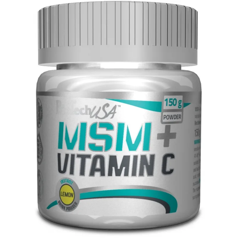 MSM + Vitamin C 150 g - BioTech USA Príchuť: Citrón