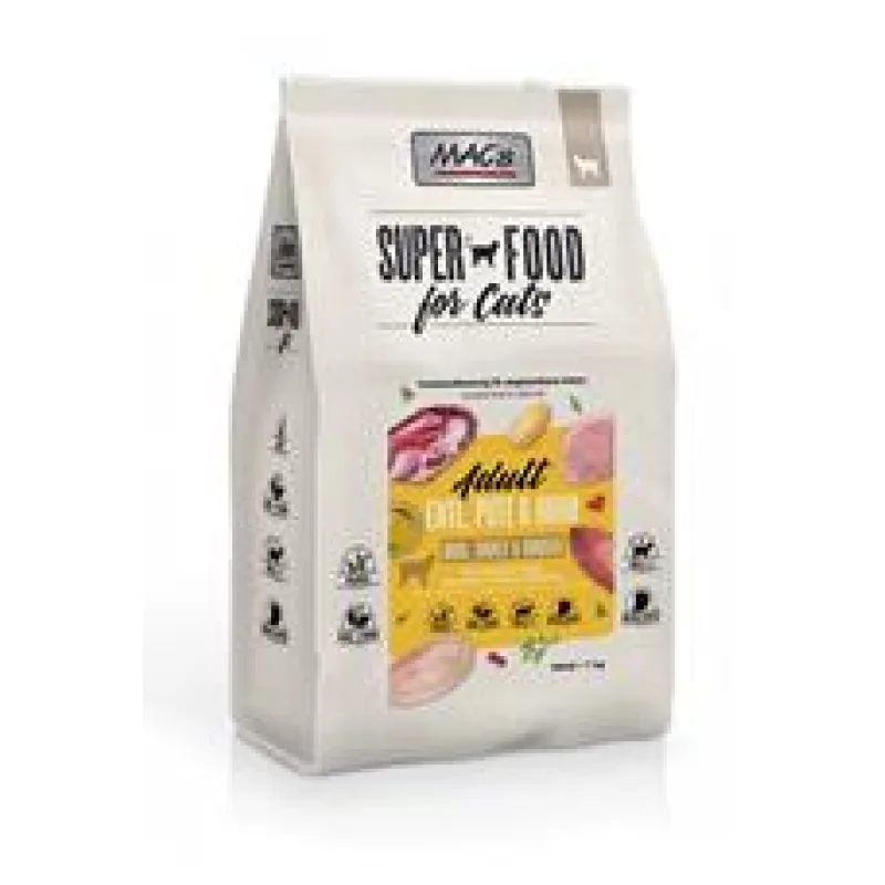 Dry MACs Cat DOSPĚLÁ KOČKA - KACHNA, KRŮTA a KUŘE 7 kg