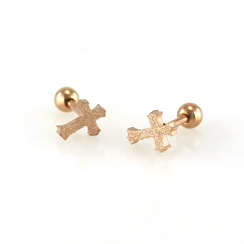 MPM Ocelové náušnice z chirurgické oceli Earrings 7444 - Rose Gold